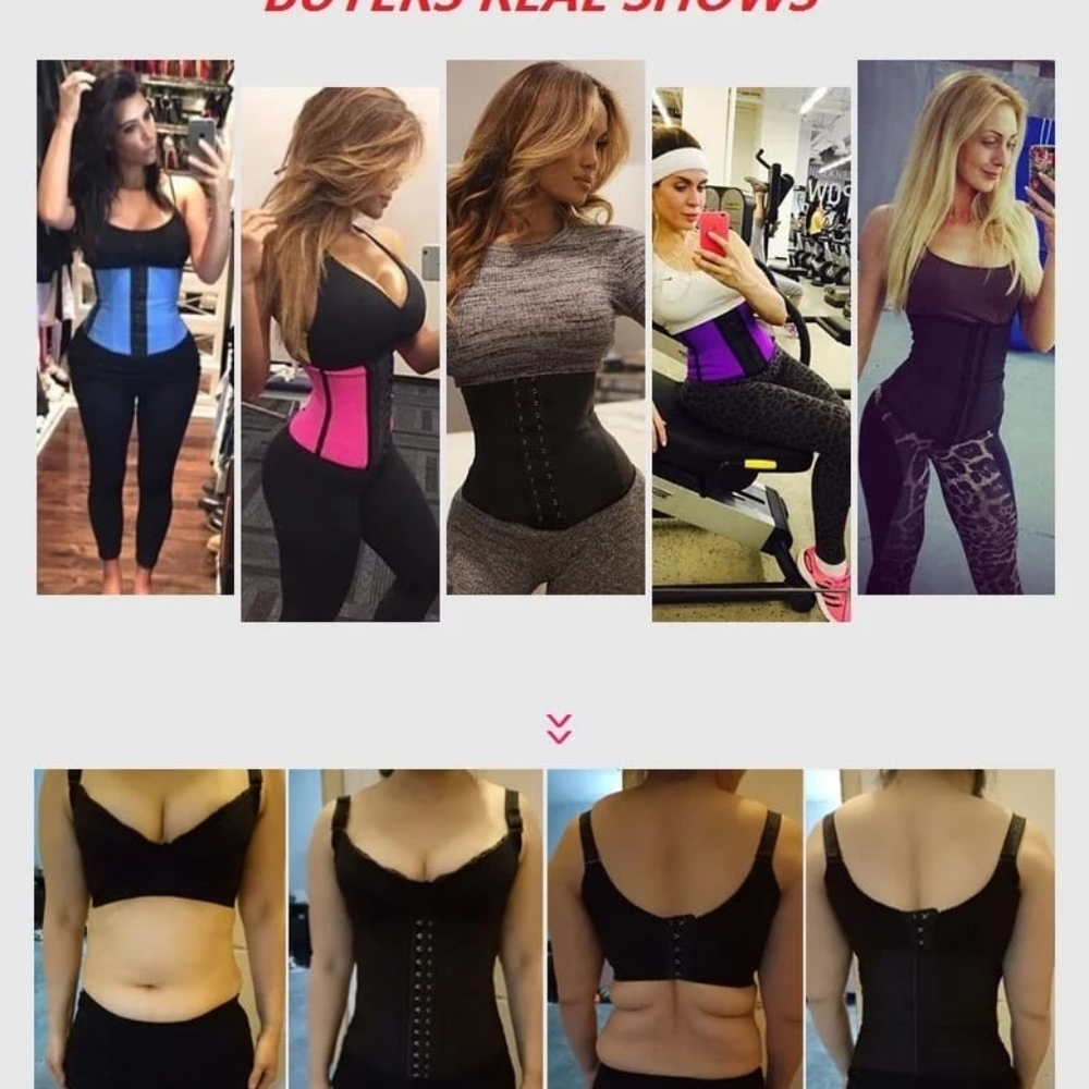 Latex waist trainer 9 steel boning - Picture 2 of 2